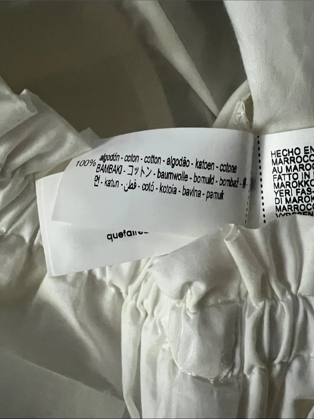 Zara girls White Two-Piece Ruffle Tank & Wide-Leg Pants Set
